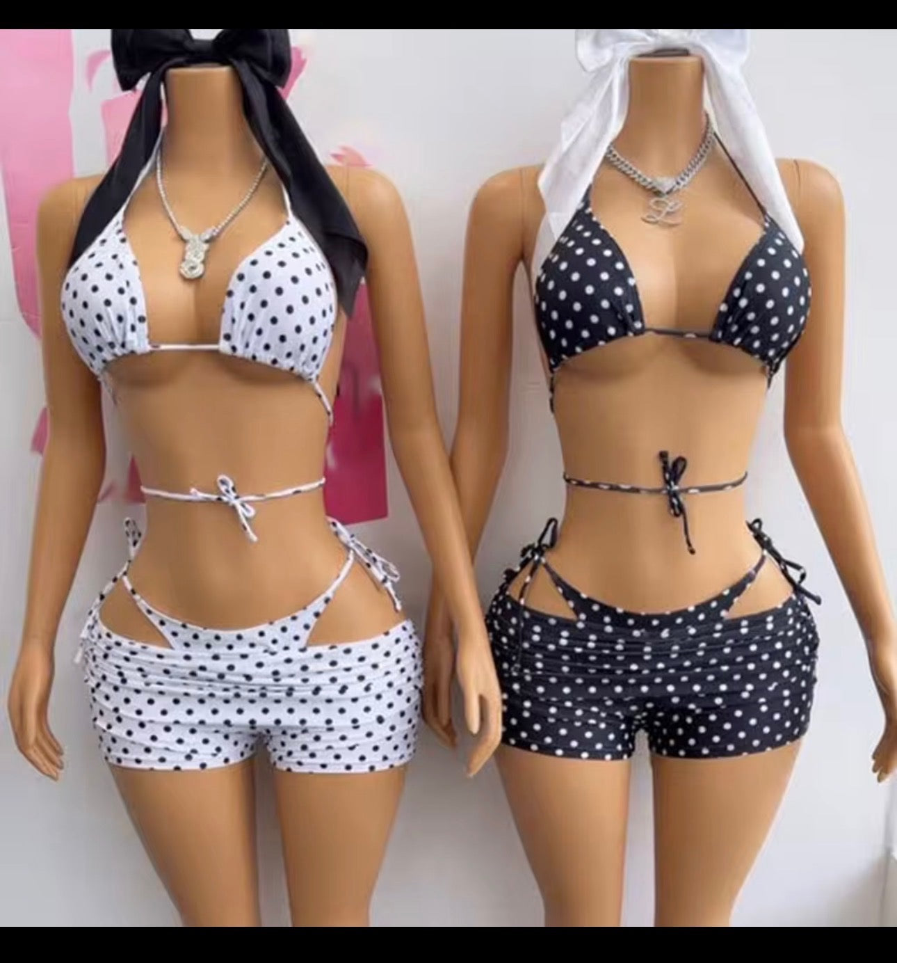 Polka Dot 3pc Swimsuit