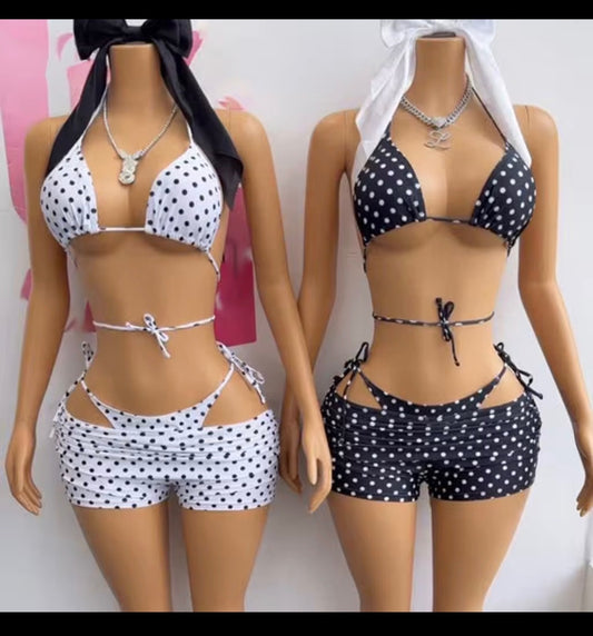 Polka Dot 3pc Swimsuit