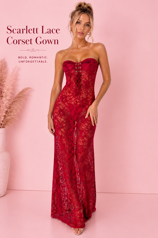 Scarlett lace gown